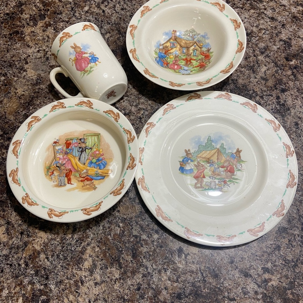 Whimsical Illustrated Dinnerware Set